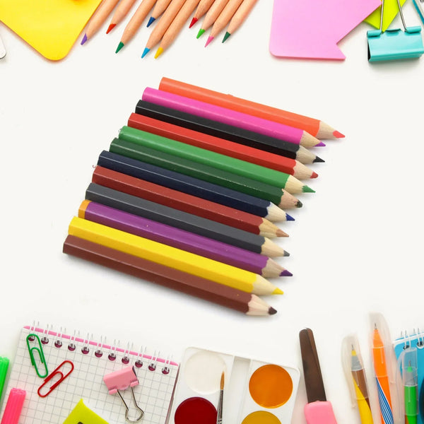 12pcs Colored Pencils With Sharpner Artist Pencils Colored Pencil Art Graphite Pencils Oil Pencils Pencil for Kids Art Supplies Child Gift Wooden Aldult (13 Pcs Set) - Justgrabit Inc.