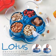 Supermom Lotus Shape Rotating Dry Fruit & Snack Organizer Box Compartments (1 Pc) - justgrabit.in | Just Grab It