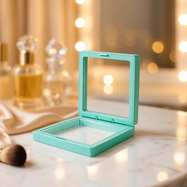 Transparent Jewellery Display Box (9x9 cm / 1 Pc) - justgrabit.in | Just Grab It