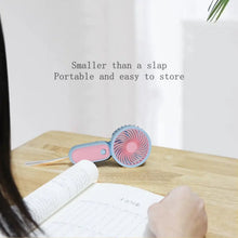 Mini Handheld Portable Rechargeable Fan Easy to Carry for Home Office Travel - justgrabit.in | Just Grab It