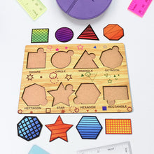Wooden Triangles Puzzle Learning Educational Board (1 Set / 28×20 Cm) - justgrabit.in | Just Grab It