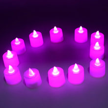 Pink Flameless LED Tealights, Smokeless Plastic Decorative Candles - Led Tea Light Candle For Home Decoration , Diwali (Pack Of 12pc) ( Diya , Divo , Diva , Deepak , Jyoti) - justgrabit.in | Just Grab It