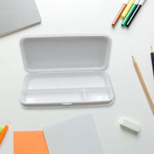 Multipurpose White Compass Pencil Box | 3 - Compartment School Case | Ideal Birthday Gift for Kids - justgrabit.in | Just Grab It