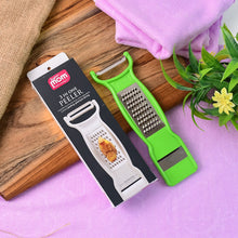 Supermom 3 - in - 1 Multi - Functional Stainless Steel Vegetable & Fruit Peeler (1 Pc) - justgrabit.in | Just Grab It