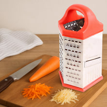 Supermom 7 - in - 1 Heavy Duty Stainless Steel Box Grater with Ergonomic Handle (1 Pc) - justgrabit.in | Just Grab It