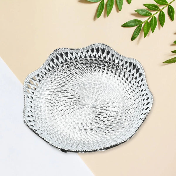 Round Traditional Multipurpose Mukhwas Serving Tray – Decorative Platters (1 Pc) - justgrabit.in | Just Grab It