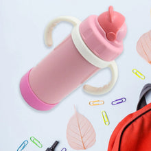 Stainless Steel Water Bottle With Handle & Straw Leak Proof, Rust Proof, Hot & Cold Drinks, Gym Sipper BPA Free Food Grade Quality, Steel fridge Bottle For office / Gym / School (350 Ml) - Justgrabit Inc.