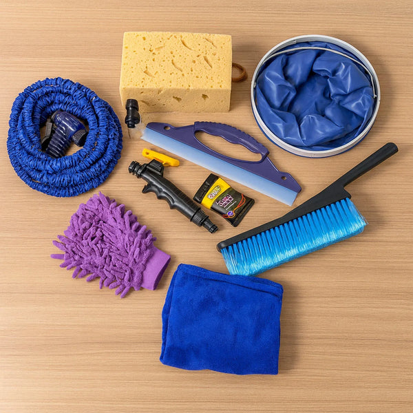 Premium 9 - in - 1 Car Washing and Cleaning Kit (Set) - justgrabit.in | Just Grab It