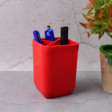 Officemate Pen Stand – Tri - Section Desk Organizer Stationery, Pens, Office Supplies - justgrabit.in | Just Grab It