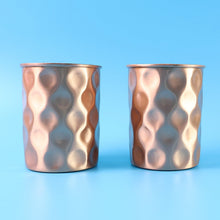 Diamond Cut Copper Water Bottle 2 Glasses with Gift Box (3 Pcs Set) - justgrabit.in | Just Grab It