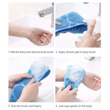 Silicone Body Scrubber Silicone Bath Body Brush (1 Pc / 24 Inch) - justgrabit.in | Just Grab It