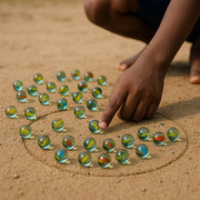Glass Marbles for Kids Approx 35 (35 in 1) - Justgrabit Inc.