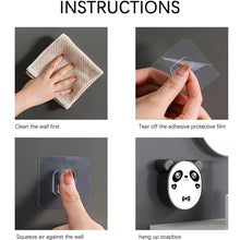 Plastic Cute Panda Soap Box – Wall Mounted Flip - Top Drain Soap Case (1 Pc) - Justgrabit Inc.