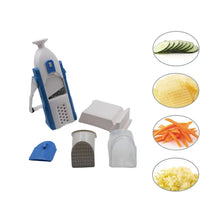 Multi - Function Time Saving Vegetable Slicer Cutter + Julienne 5 - in - 1 Food Vegetable Potato Chopper, Garlic Grinder - justgrabit.in | Just Grab It