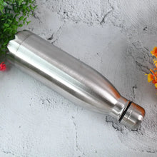 Silver Stainless Steel Water Bottle Approx 500 ML (1 Pc) - Justgrabit Inc.