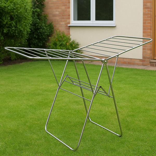 Supermom Premium Stainless Steel Heavy Duty Foldable Cloth Drying Stand (1 Pc) - justgrabit.in | Just Grab It