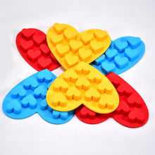 Silicon 10 Cavity Heart Shape Design Chocolate Mould Ice, Jelly Candy Mould - justgrabit.in | Just Grab It