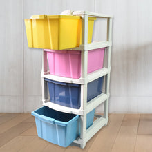 4 - Layer Plastic Drawer Storage Organizer, Multi - Purpose Cabinet (1 Pc) - justgrabit.in | Just Grab It