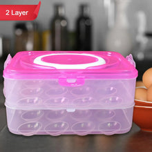 Double Layer 24 Grid Egg Storage Box for Egg Storage Container - Justgrabit Inc.