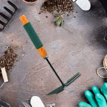 2 IN 1 DOUBLE HAND HOE GARDENING TOOL WITH WOODEN HANDLE - justgrabit.in | Just Grab It