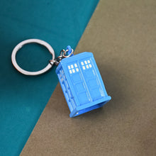 Police Booth Box Shape 3 D Metal Keychain (1 Pc) - justgrabit.in | Just Grab It
