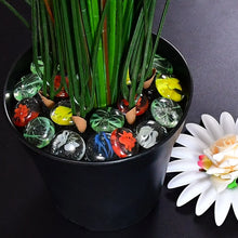 Glass Gem Stone, Flat Round Marbles Pebbles for Vase Fillers, Attractive pebbles for Aquarium Fish Tank. - Justgrabit Inc.