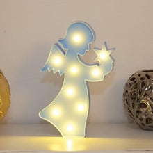 LED Angel Shape Night Light Desk Lamp (1 Pc / Battery Not Included) - justgrabit.in | Just Grab It