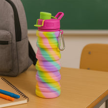 Colorful Collapsible Silicone Water Bottle (1 Pc) - justgrabit.in | Just Grab It