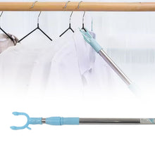 Stainless Steel Telescopic Pole Clothes Hooks Hanger (1 Pc / 1 Mtr.) - justgrabit.in | Just Grab It