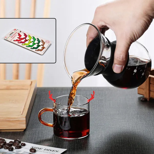 Silicone Deer Drink Marker, Safe Wine Glass Identification Tag 16PCS - justgrabit.in | Just Grab It