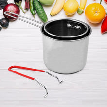 Small Deep Frying Pot With Strainer Basket (2 Pc Set / 1200 ML)) - justgrabit.in | Just Grab It