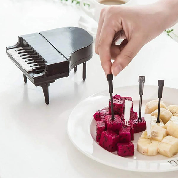 10 Pc Piano Fruit Forks: Fun & Functional for Snacks (Set) - Justgrabit Inc.