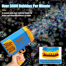 69 Holes Big Rechargeable Powerful Machine Bubble Gun Toys for Kids Adults, Bubble Makers, Big Rocket Boom Bubble Blower Best Gifts - Justgrabit Inc.