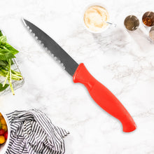 Stainless Steel Serrated Kitchen Knife (1 Pc) - justgrabit.in | Just Grab It