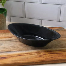 Plastic Marin Serving Bowl – Elegant Oval Deep Bowl (1 Pc / Balck) - justgrabit.in | Just Grab It