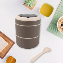 Ganesh Smart Stack 2 - Layer Stainless Steel Leak - Proof Lunch Box for Office, School, Picnic - Justgrabit Inc.