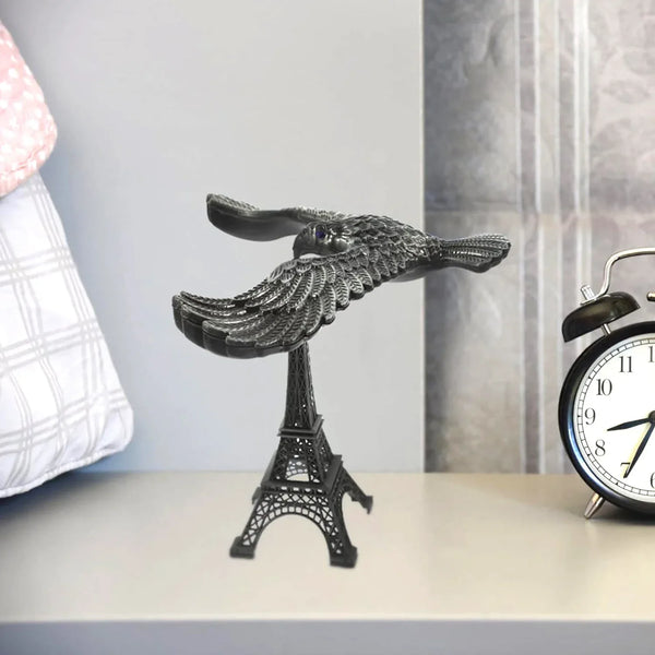 Balancing Bird Metal Eiffel Tower Statue Balance Eagle Toy (1 Set) - justgrabit.in | Just Grab It