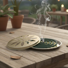 2 in 1 Metal Mosquito Coil Stand cum Incense Burner (15x15 Cm, 1 Pc) - justgrabit.in | Just Grab It