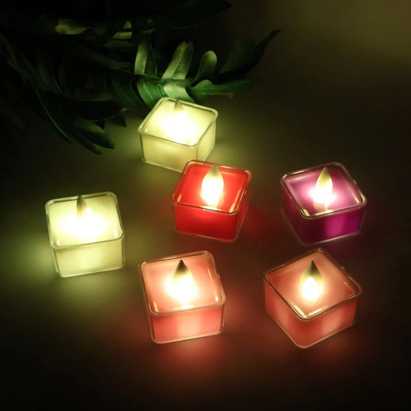 LED Flameless Decorative Tealight Candles - (6 Pc / Set) - Justgrabit Inc.