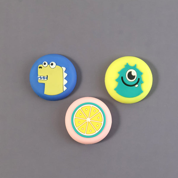 Cute Cartoon & Fruit Design Wall Door Stopper Bumper (1 Pc, Mix Design) - justgrabit.in | Just Grab It