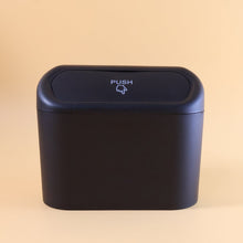 Mini Car Trash Can with Lid, Waterproof Car Trash Bin Storage Box (1 Pc) - justgrabit.in | Just Grab It