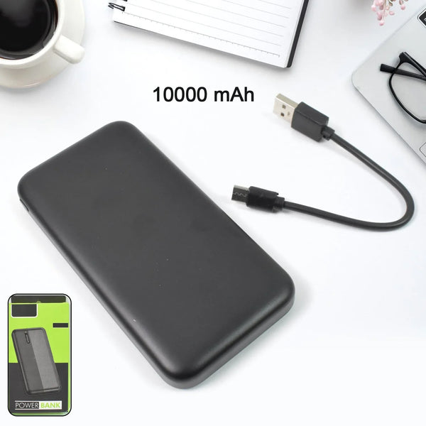 Lithium - Polymer, 2 USB Output, Power Bank, 10000mAh (1 Pc) - justgrabit.in | Just Grab It