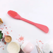 2 - in - 1 Silicone Mask Brush for Cleansing & Mud Mask Application - justgrabit.in | Just Grab It