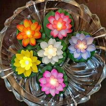 Smokeless LED Lotus Candles, Diwali (2 Pc): Indoor/Outdoor Décor - justgrabit.in | Just Grab It