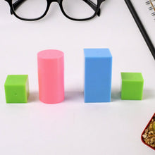 3D Shapes Multicoloured Pattern Building Blocks Toy Solid Figures (6 Pcs Set) - justgrabit.in | Just Grab It