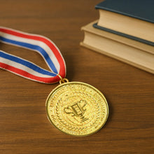 Gold Metal Medal with Tricolor Ribbon (1 Pc) - Justgrabit Inc.