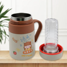 Stainless Steel Mug / Bottle Vacuum Insulated Cup with Handle & Small cup, Tumbler (550 ML) - Justgrabit Inc.