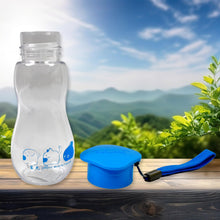Transparent Travel Portable Water Bottle with Carry Straps (280 ML / 1 Pc) - justgrabit.in | Just Grab It