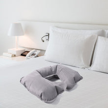Inflatable & Foldable, Pillow U Shape Air Cushion Travel Pillow (1 Pc / Mix Color) - justgrabit.in | Just Grab It