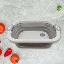 Collapsible Cutting Board with Dish Tub Basket - Justgrabit Inc.
